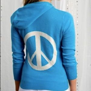 Letarte Cashmere Hoodie in Turquoise